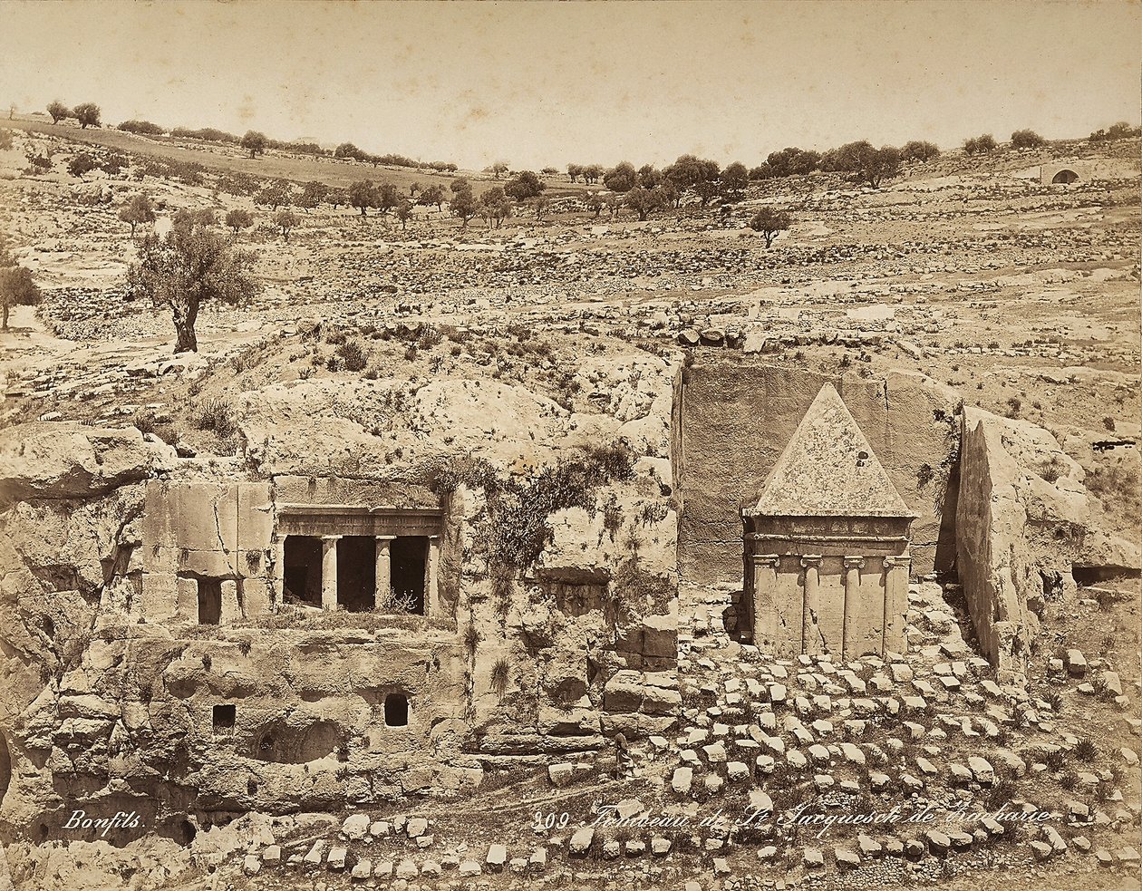 Graf van St. Hiëronymus in Palestina door Félix Bonfils