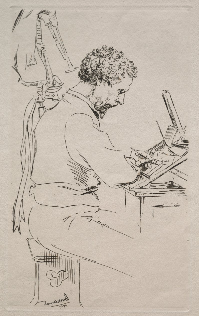 Charles Kean door Felix Bracquemond