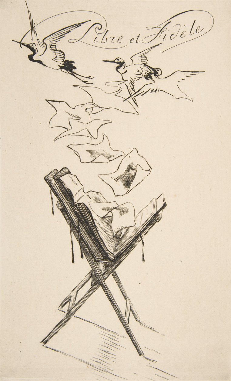 Libre et Fidèle door Felix Bracquemond