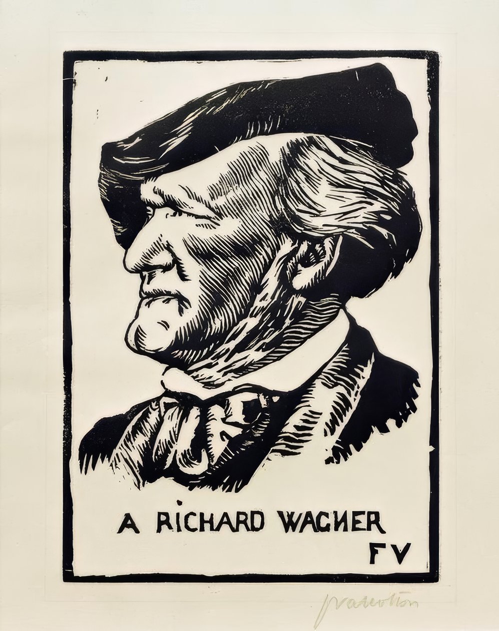 Aan Richard Wagner door Felix Edouard Vallotton