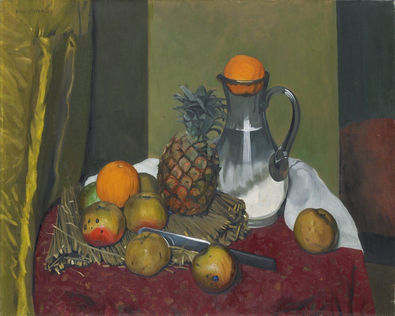 Appels en een ananas, 1923 door Felix Edouard Vallotton
