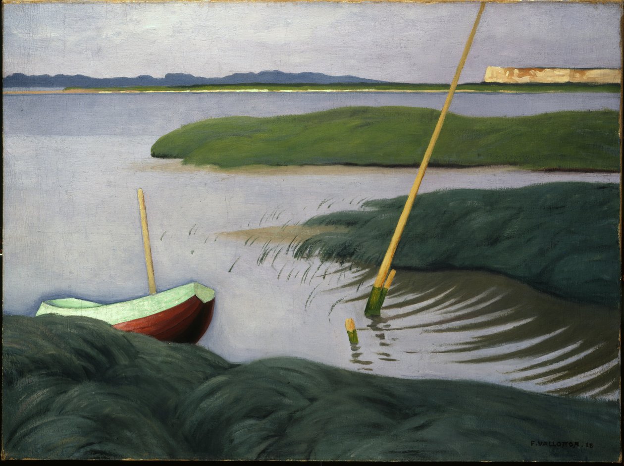 Boot bij Berville door Felix Edouard Vallotton
