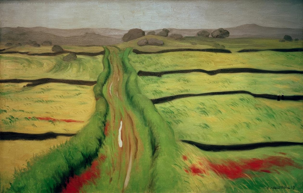 Pad in de heide door Felix Edouard Vallotton