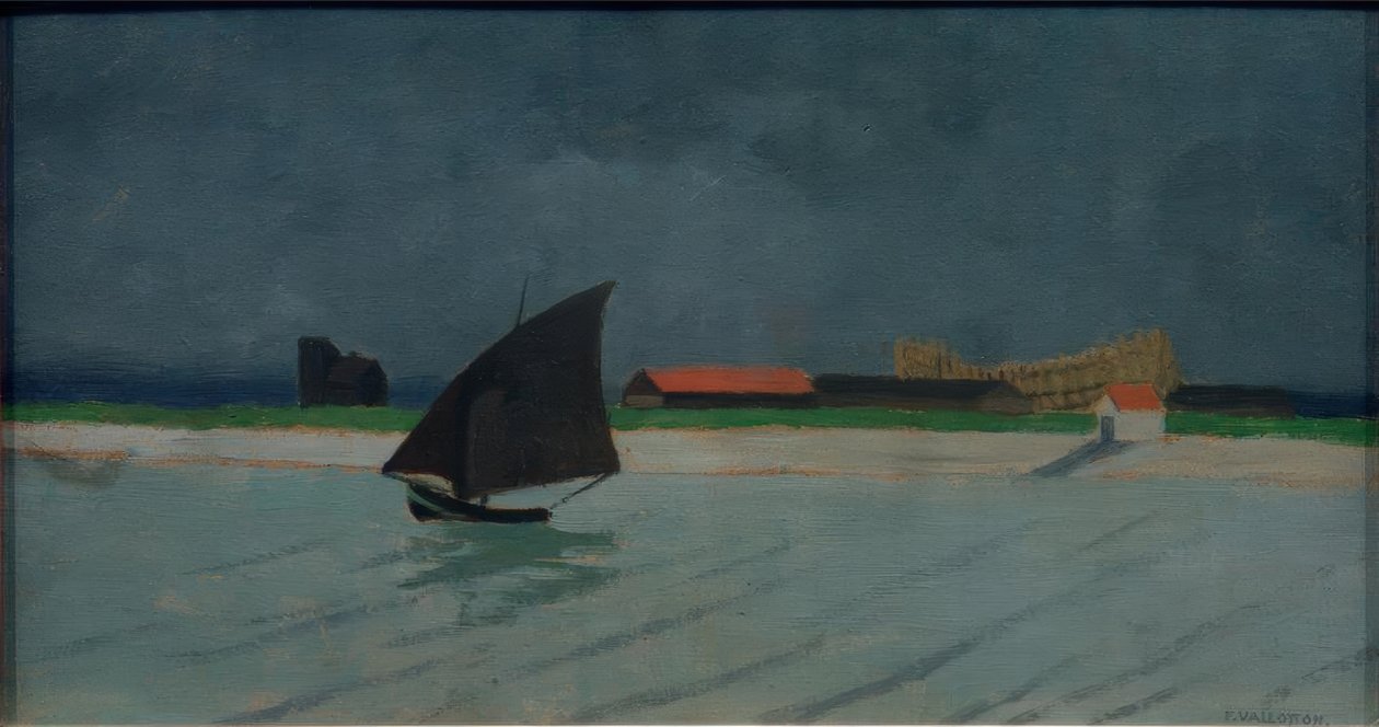 De monding van de Seine (zeestuk) door Felix Edouard Vallotton