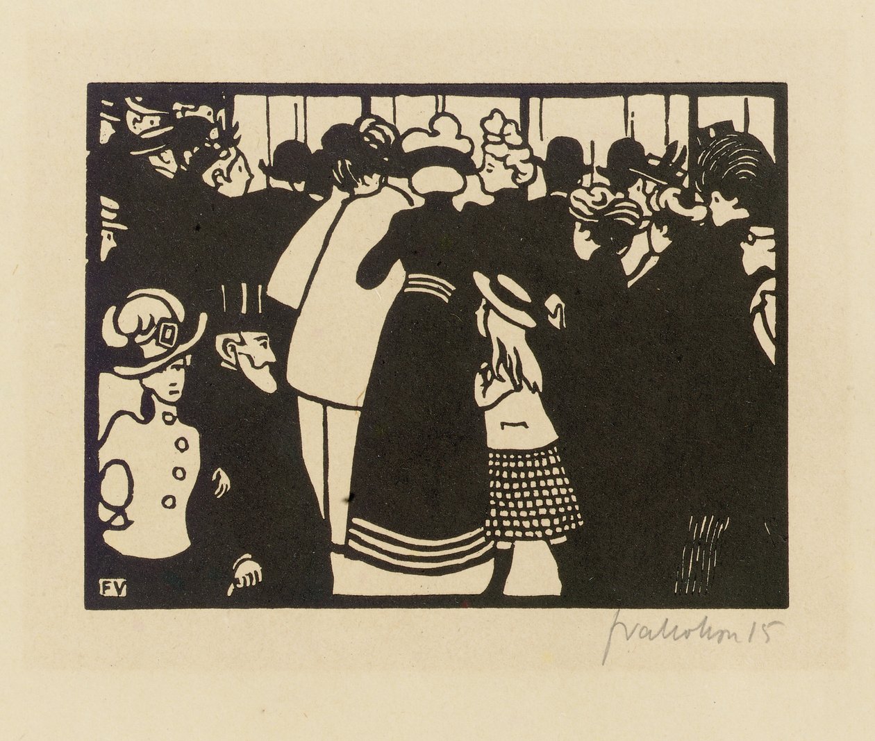 Exposition Universelle 1900 door Felix Edouard Vallotton