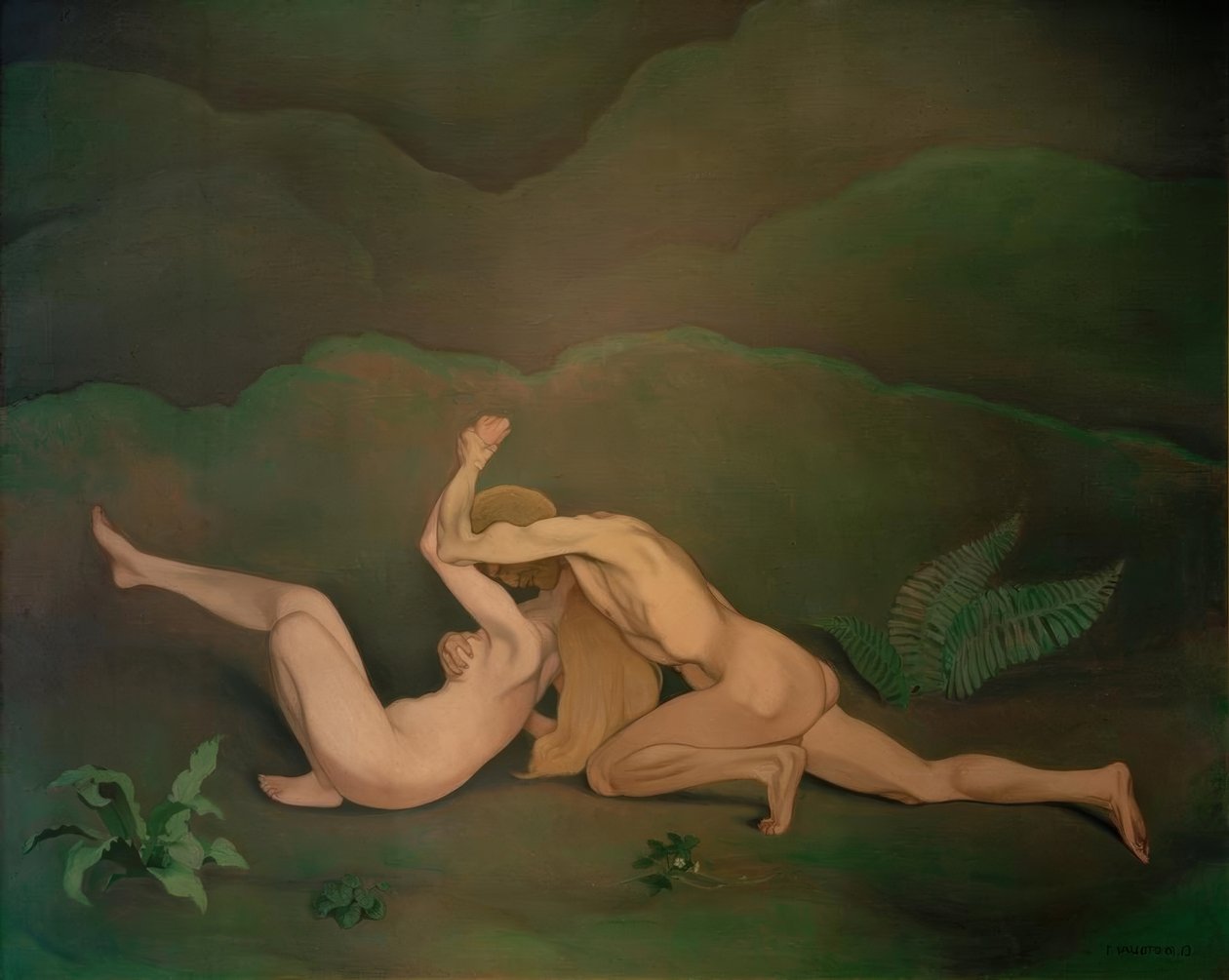 Man en vrouw door Felix Edouard Vallotton