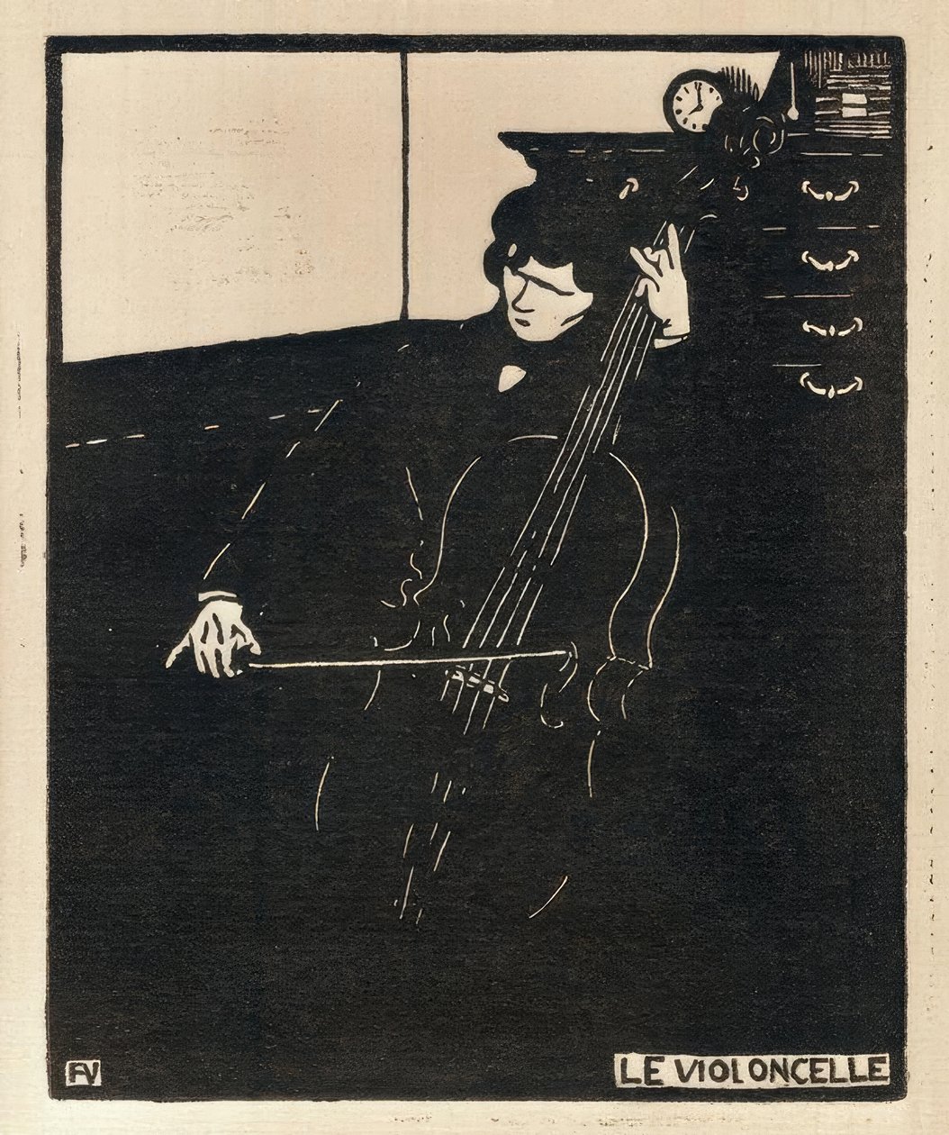 De cello door Felix Edouard Vallotton