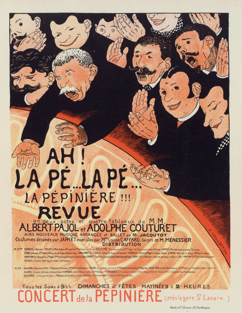 La Pepiniere Revue, ca. 1896-1899 door Felix Edouard Vallotton