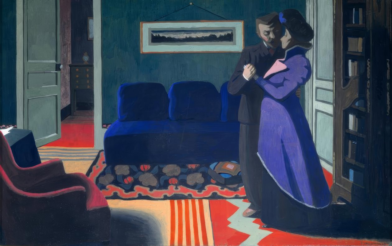 Het Bezoek door Felix Edouard Vallotton