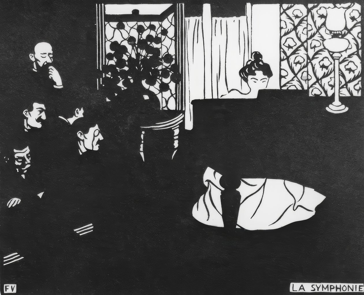 De symfonie door Felix Edouard Vallotton