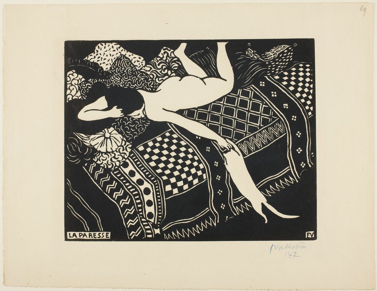 Luiheid door Felix Edouard Vallotton