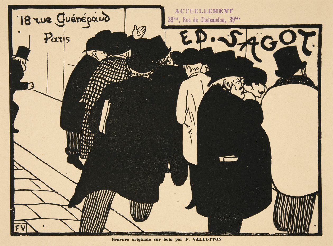De Prentenkunstliefhebbers, gepubliceerd 1892 door Felix Edouard Vallotton