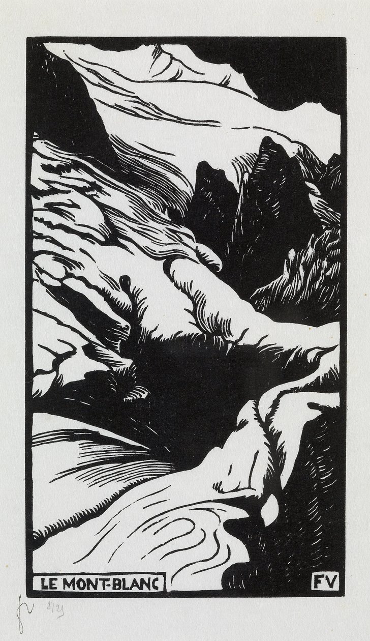 Mont-Blanc, 1892 door Felix Edouard Vallotton