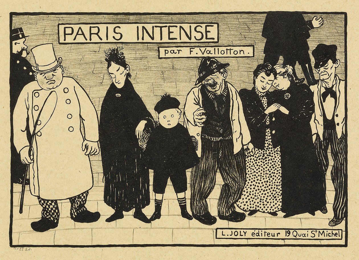 Parijs intens, 1893-94 door Felix Edouard Vallotton