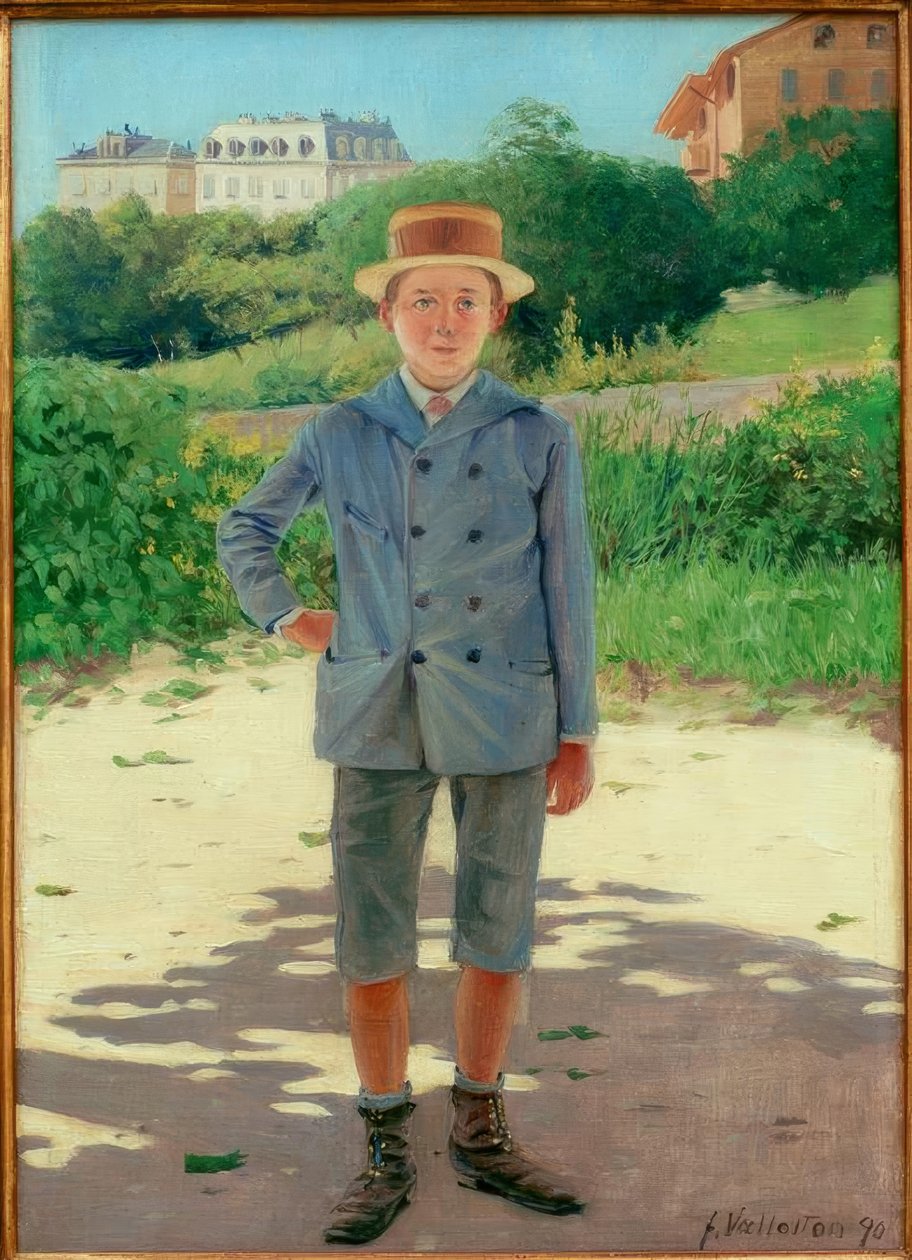 Portret van de jonge Delisle door Felix Edouard Vallotton