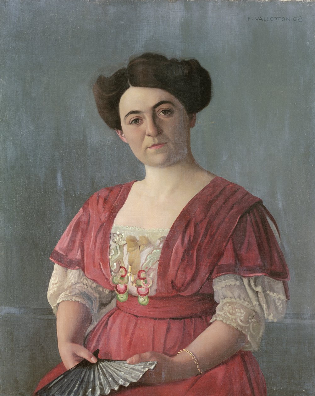 Portret van Mme Haasen, 1908 door Felix Edouard Vallotton