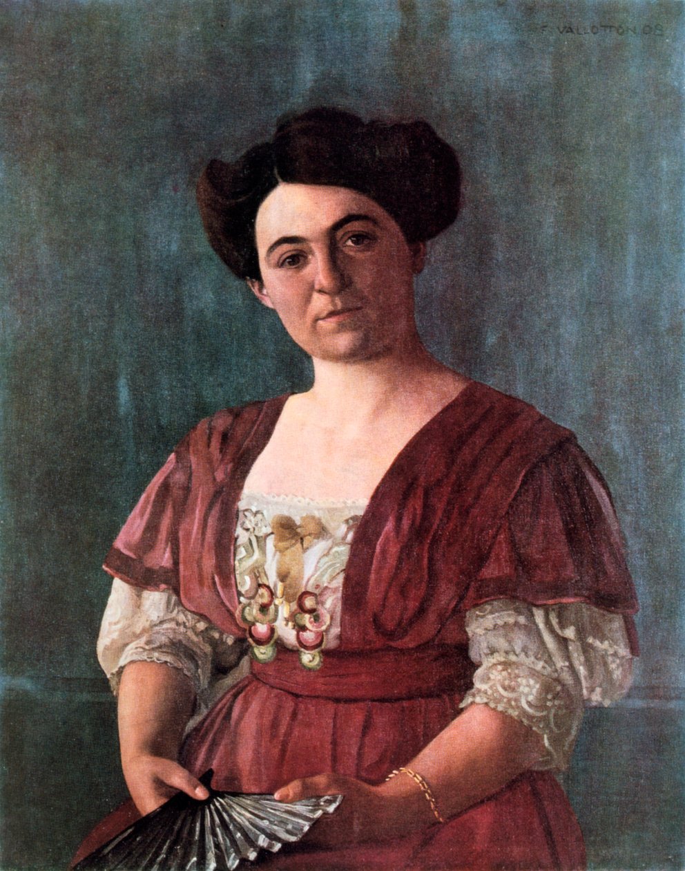 Portret van Mme Haasen door Felix Edouard Vallotton