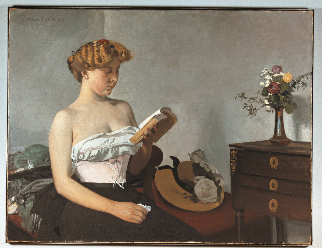 Zwitserland, Bern, Femme Lisant (Lezende Vrouw) door Felix Edouard Vallotton