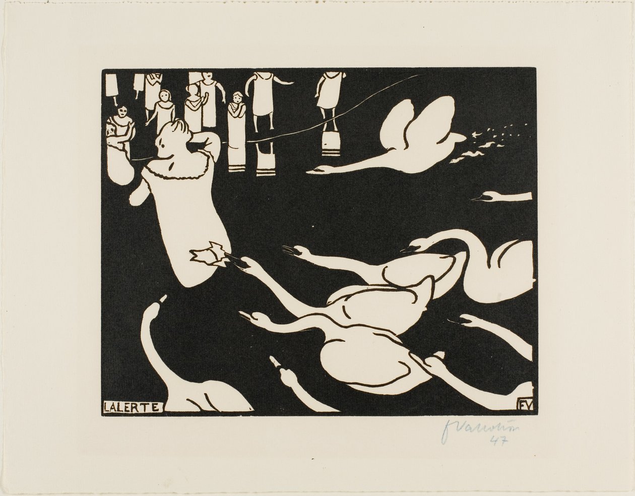 Het Alarm door Felix Edouard Vallotton