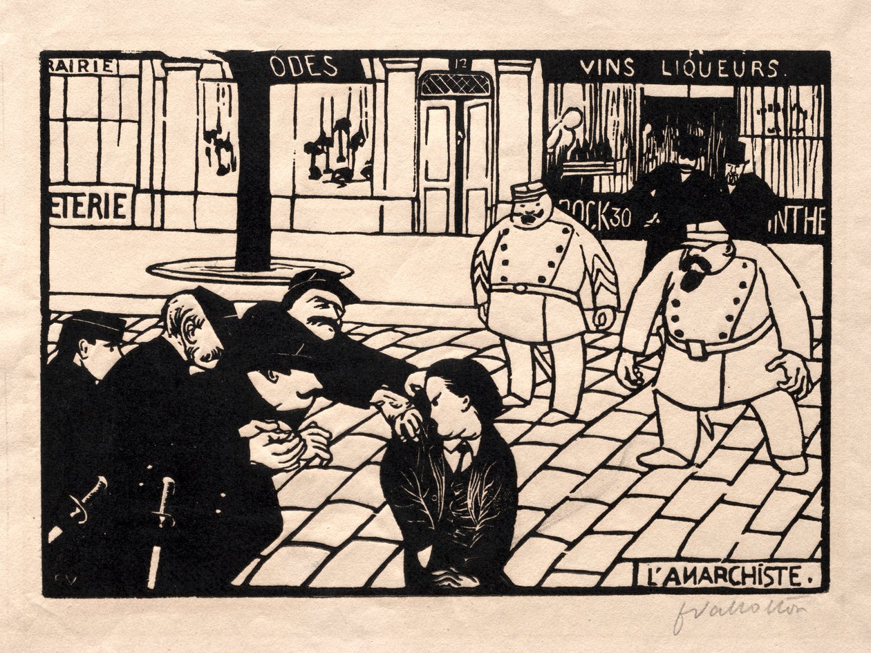 De Anarchist door Felix Edouard Vallotton