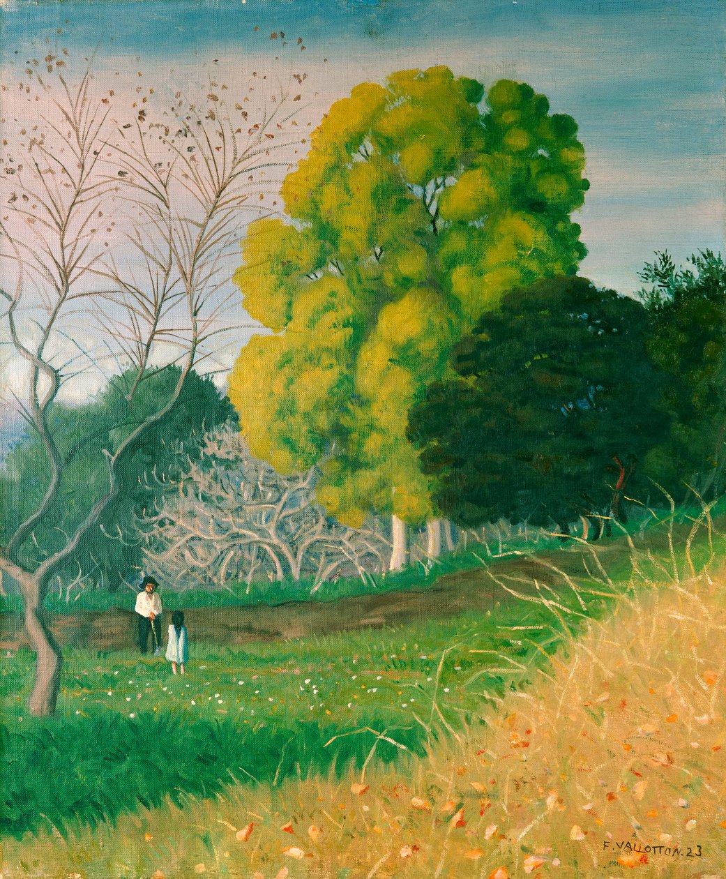 De Groene Boom, Cagnes, 1924 door Felix Edouard Vallotton
