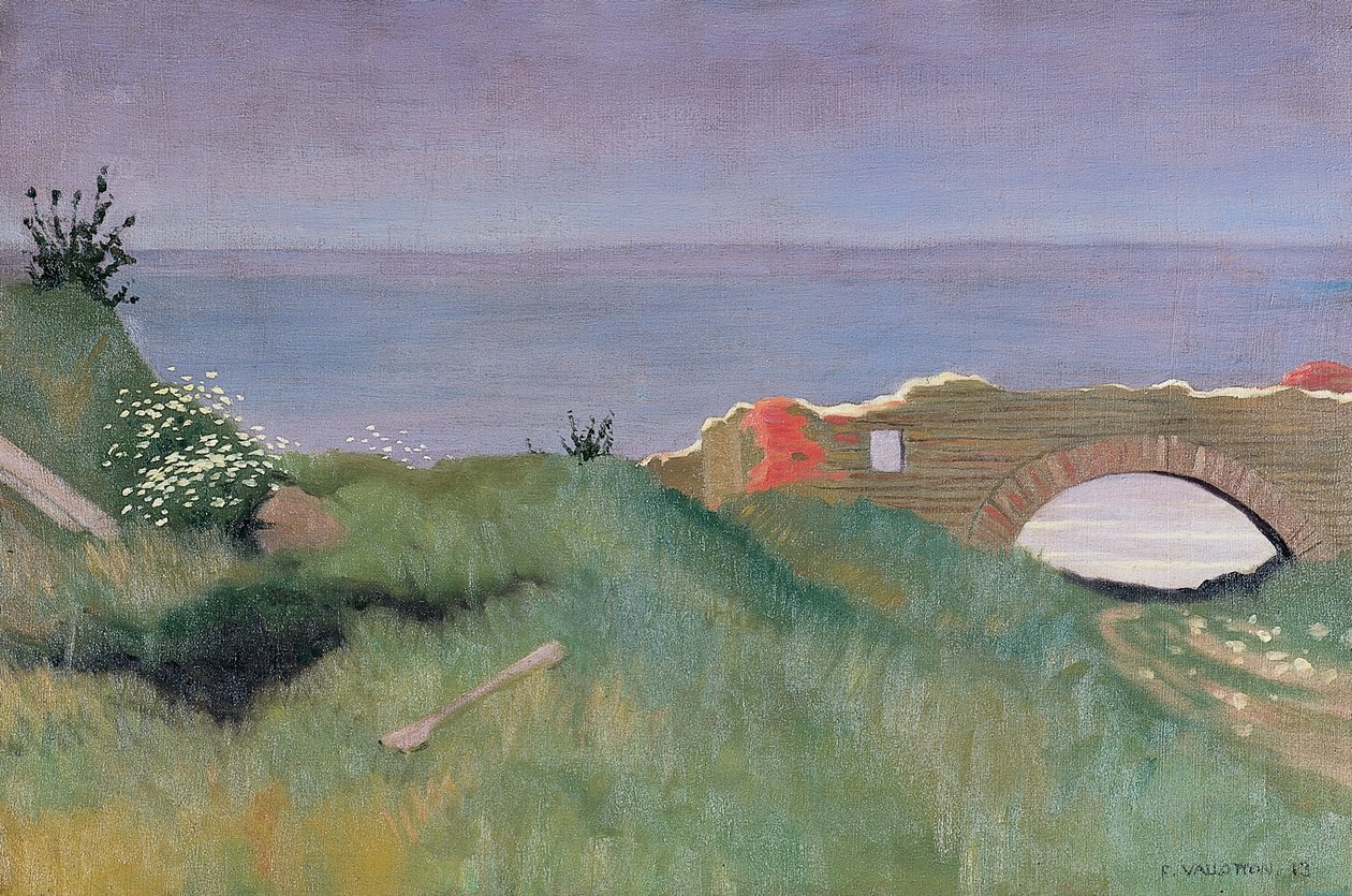 De Ruïnes, Villerville, 1913 door Felix Edouard Vallotton