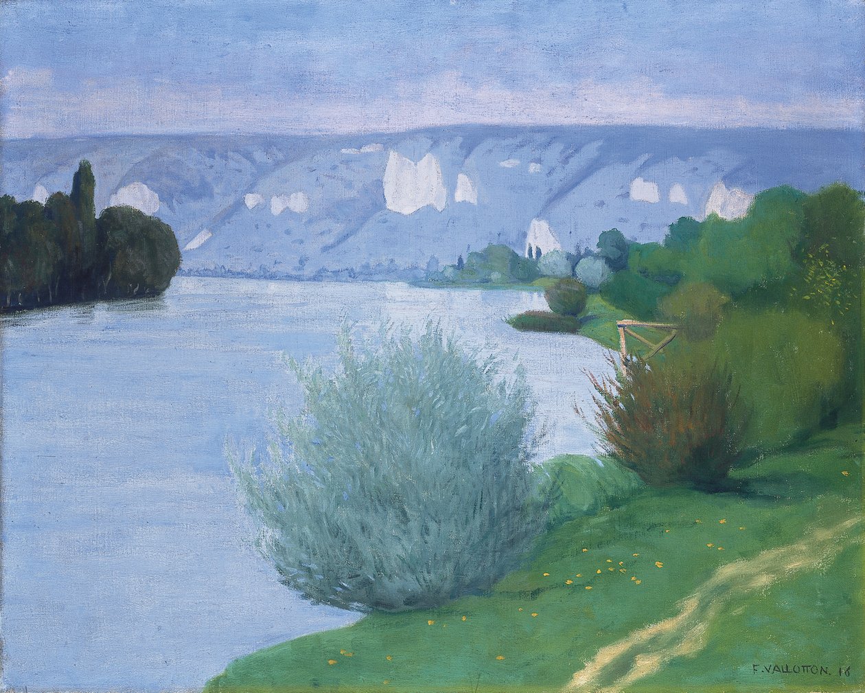 De Seine bij Les Andelys door Felix Edouard Vallotton