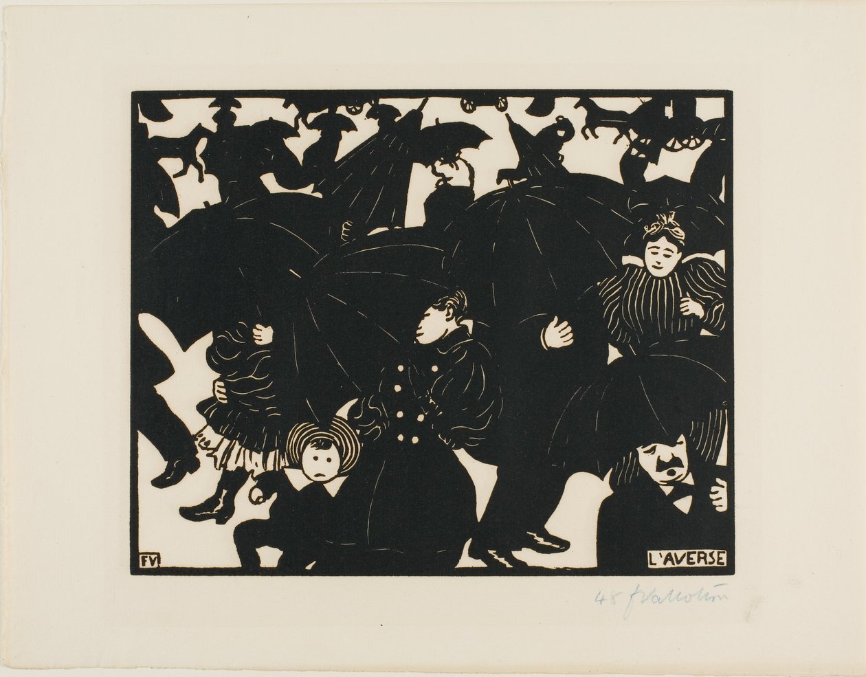 De Regenbui door Felix Edouard Vallotton