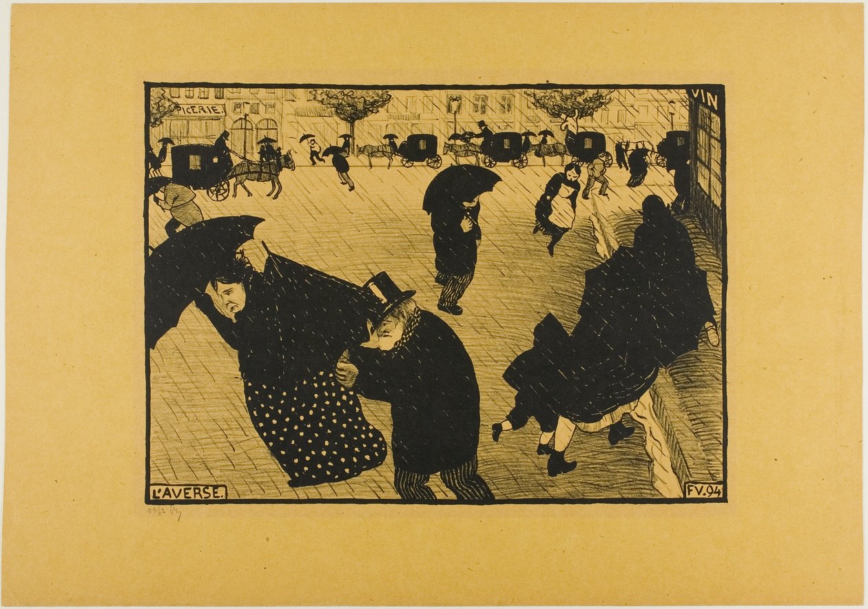 De Regenbui door Felix Edouard Vallotton