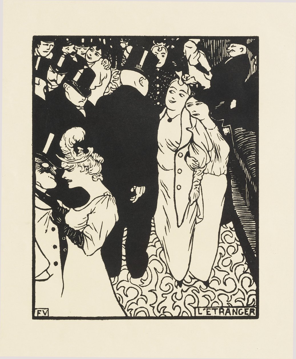 De vreemdeling door Felix Edouard Vallotton
