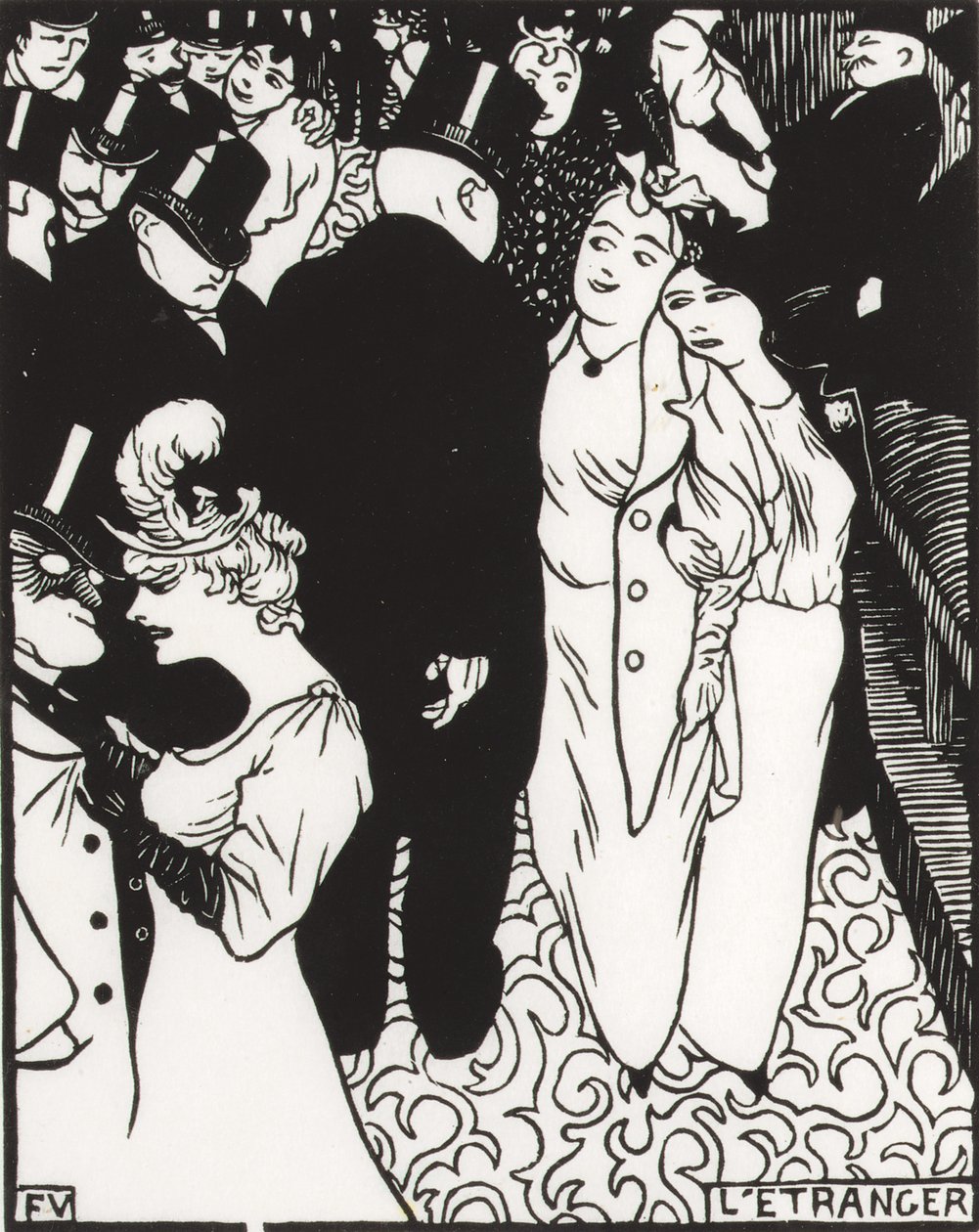 De vreemdeling, 1894 door Felix Edouard Vallotton