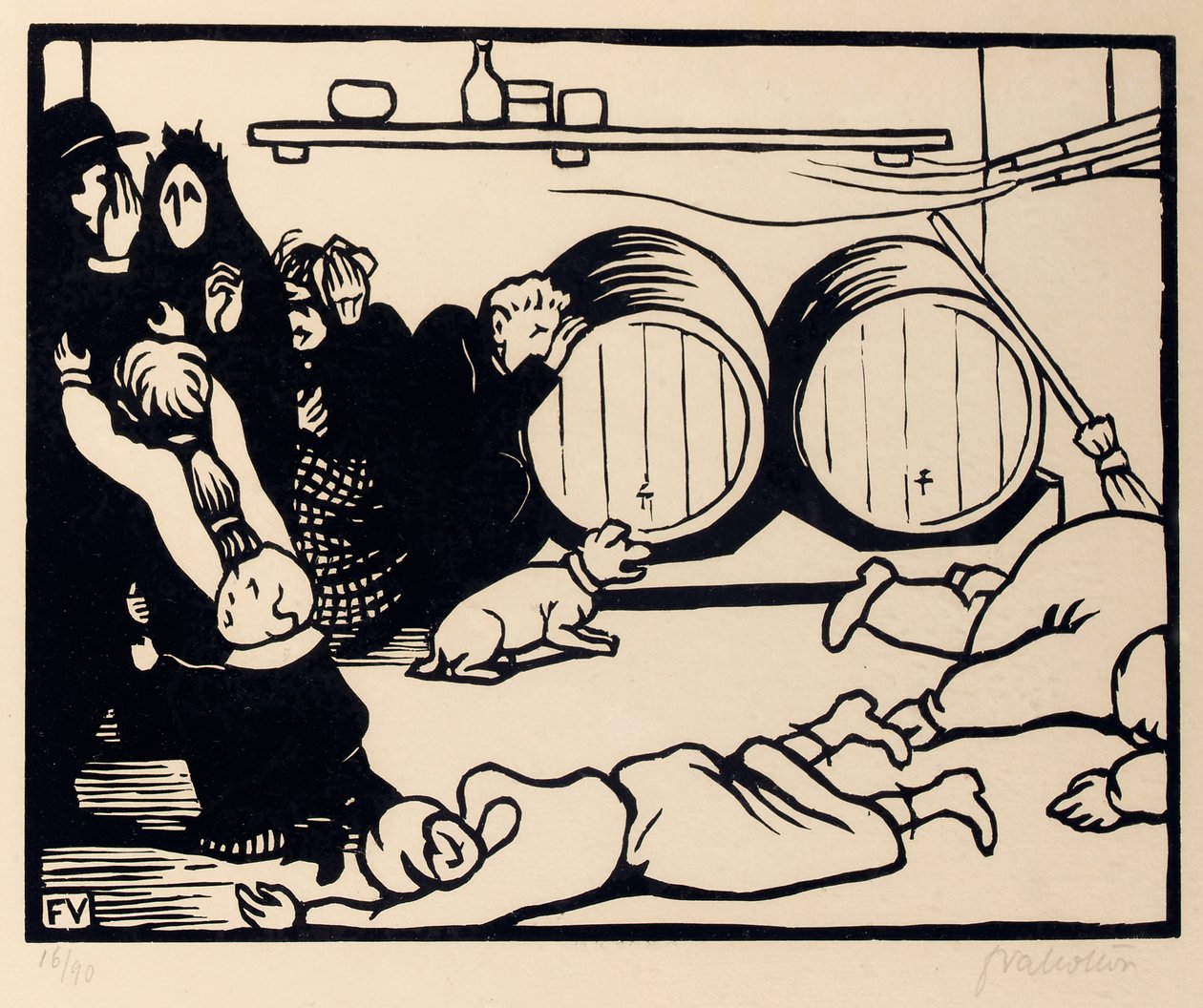 Dit is oorlog, 1915-16 door Felix Edouard Vallotton