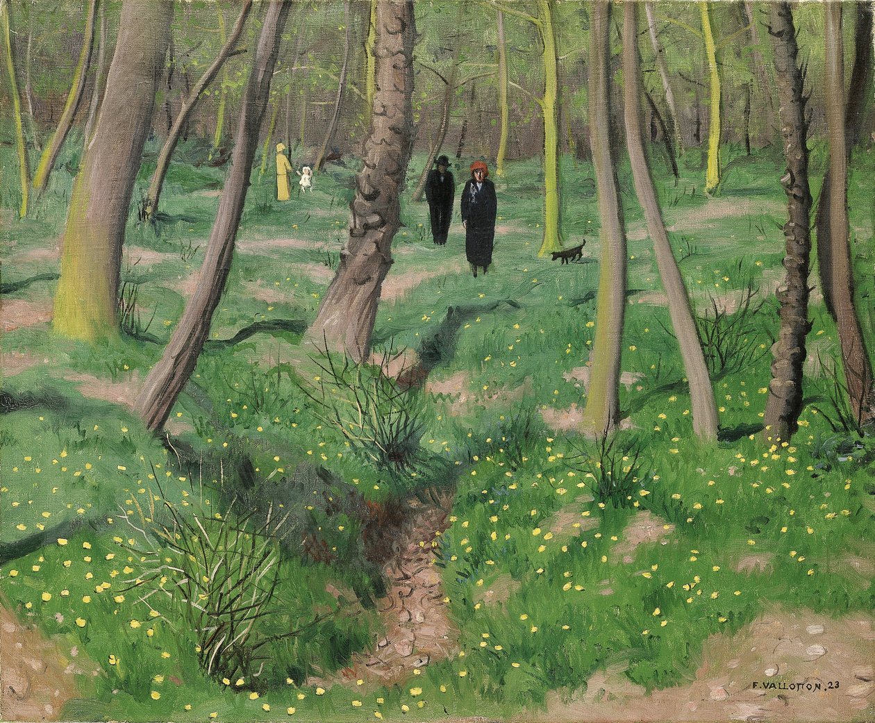 Onderbegroeiing in de lente, 1923 door Felix Edouard Vallotton