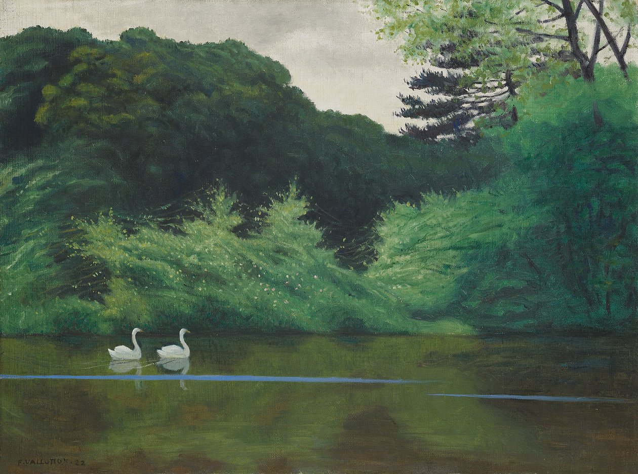 Het eiland van het Saint-James meer, 1922 door Felix Edouard Vallotton
