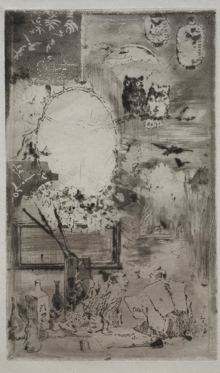 Doop in Japanse stijl, 1887 door Felix Hilaire Buhot