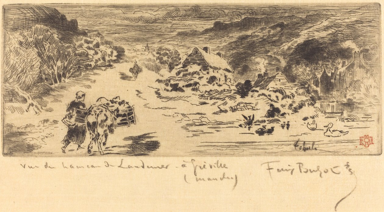 De Ingang van Landemer (Hague) door Felix Hilaire Buhot