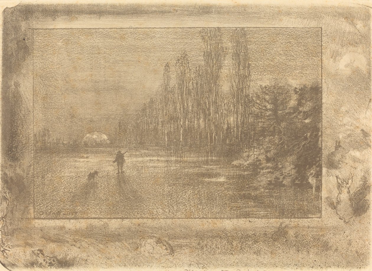 Le Petit Chasseur, 1892 door Felix Hilaire Buhot