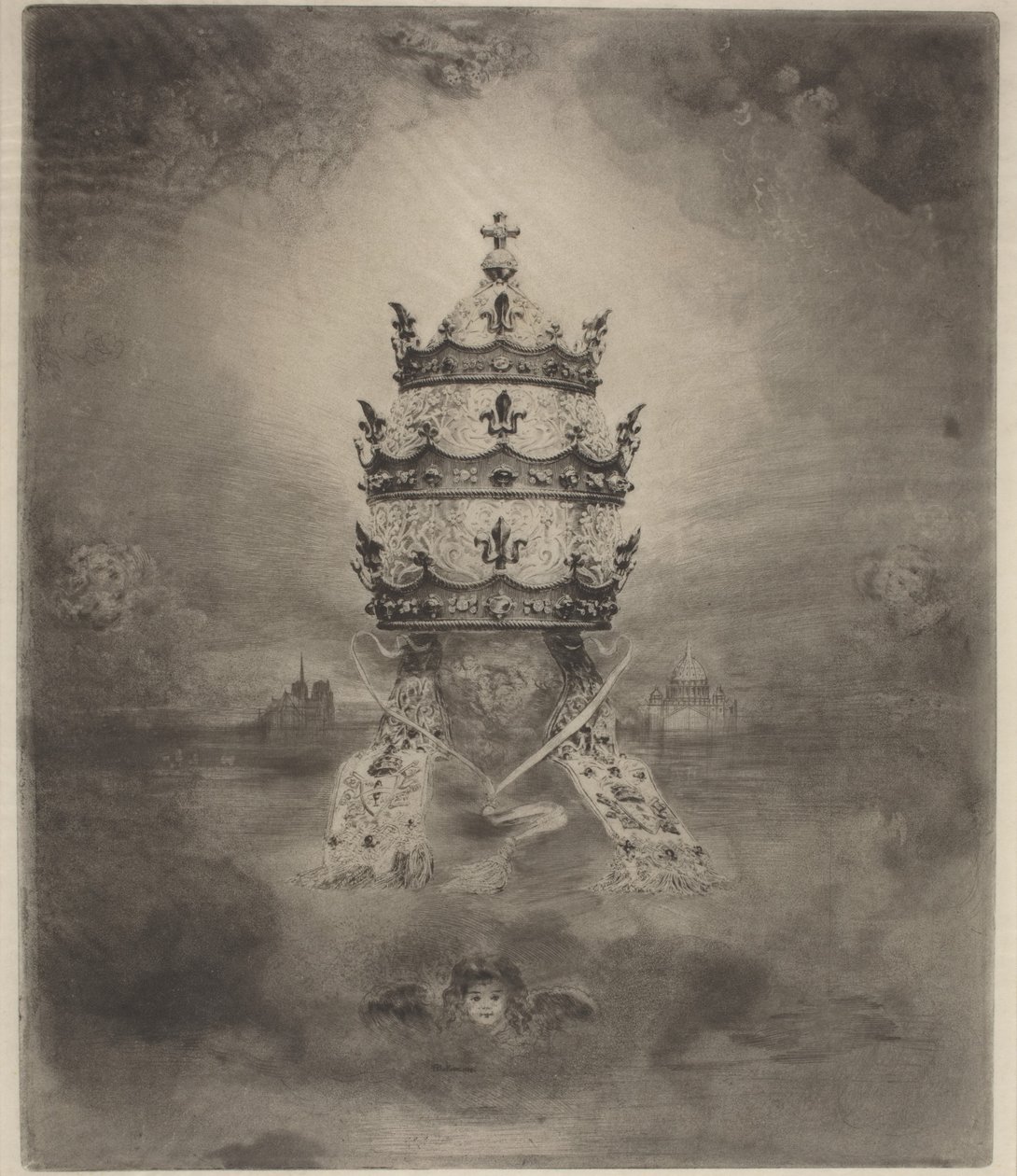 De Tiara, 1888 door Felix Hilaire Buhot