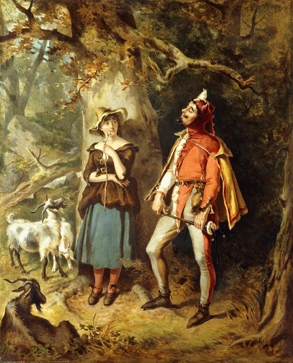 Touchstone en Audrey, 1886 door Felix Octavius Carr Darley
