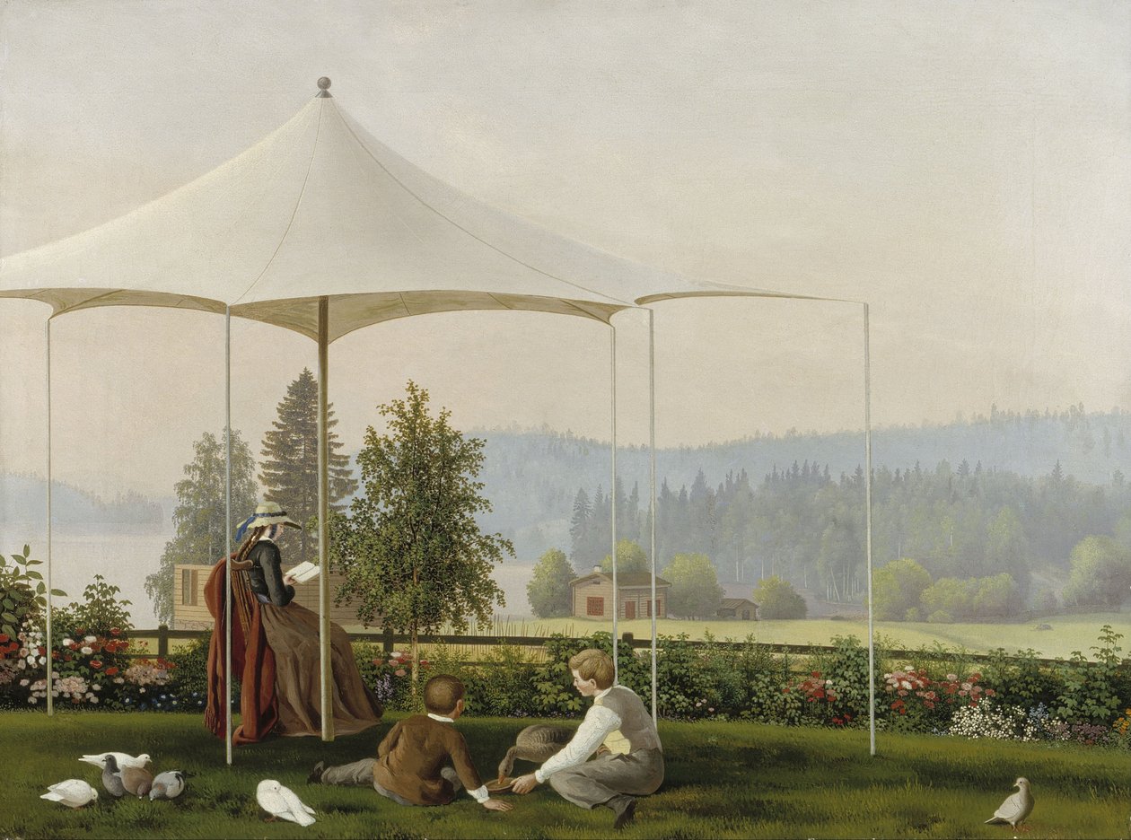 In de tuin van Haminalahti door Ferdinand von Wright