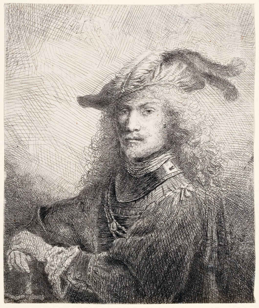 Portret van een Officier, 1642 door Ferdinand Bol