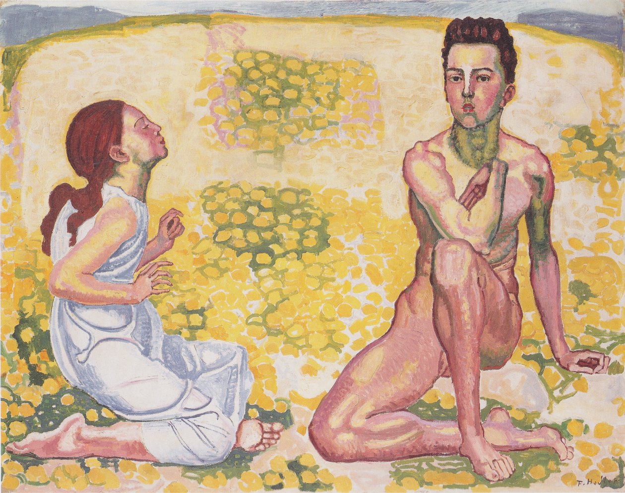 De lente door Ferdinand Hodler