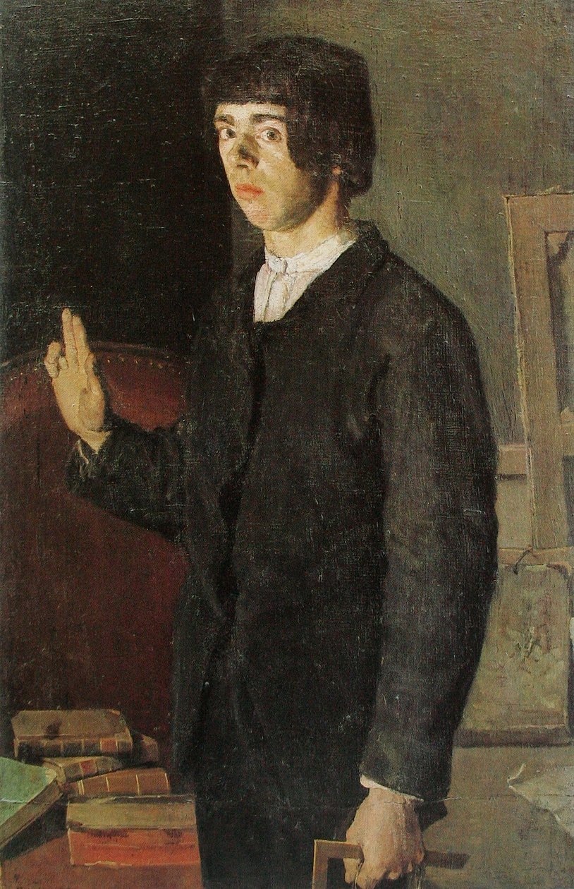 De Studerende, Zelfportret door Ferdinand Hodler