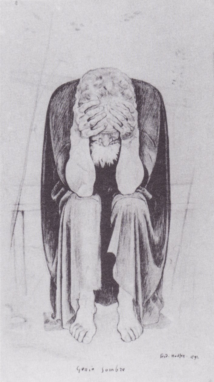 Donkere Genius door Ferdinand Hodler