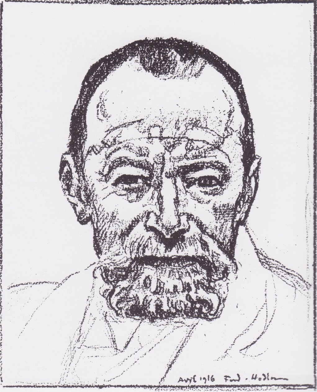 Zelfportret door Ferdinand Hodler