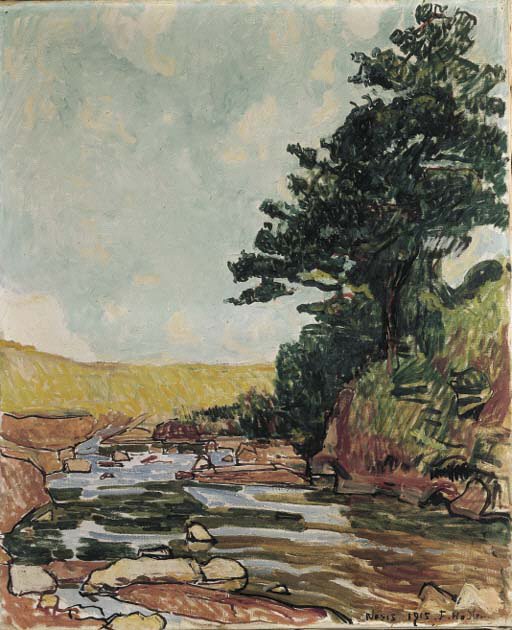 Beek bij Neris door Ferdinand Hodler