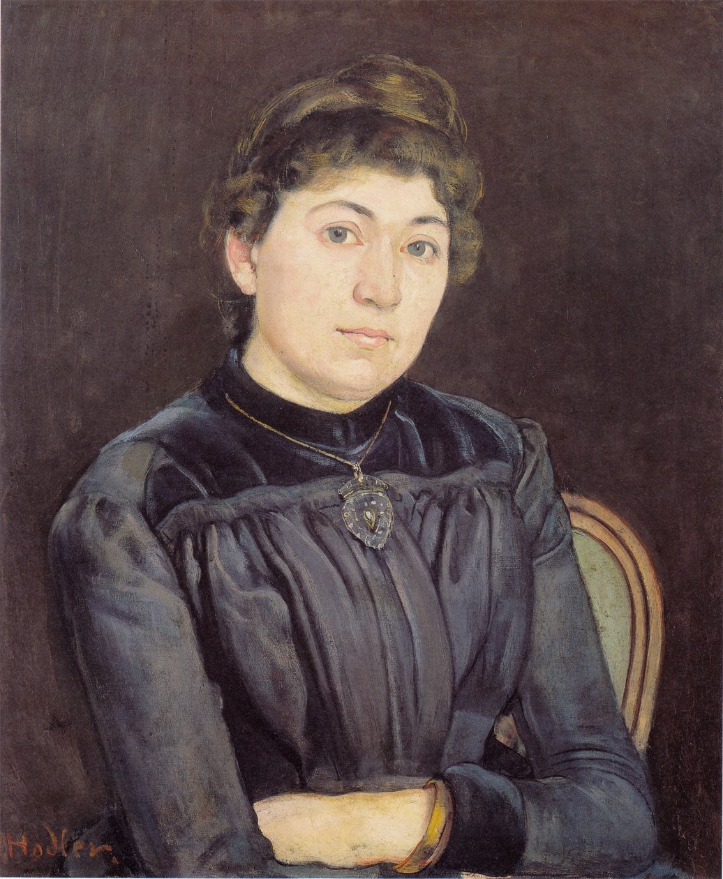 Portret van een jonge vrouw door Ferdinand Hodler