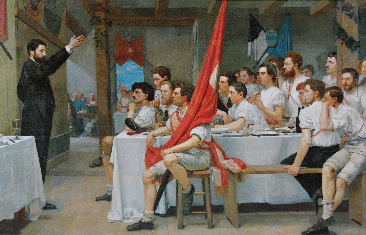 Het Turnerbanket door Ferdinand Hodler