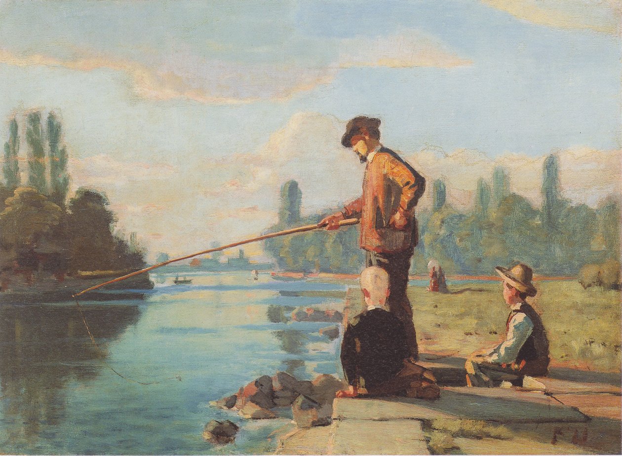 De Visser door Ferdinand Hodler