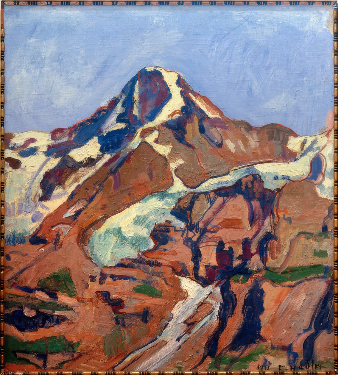 De monnik, 1911 door Ferdinand Hodler